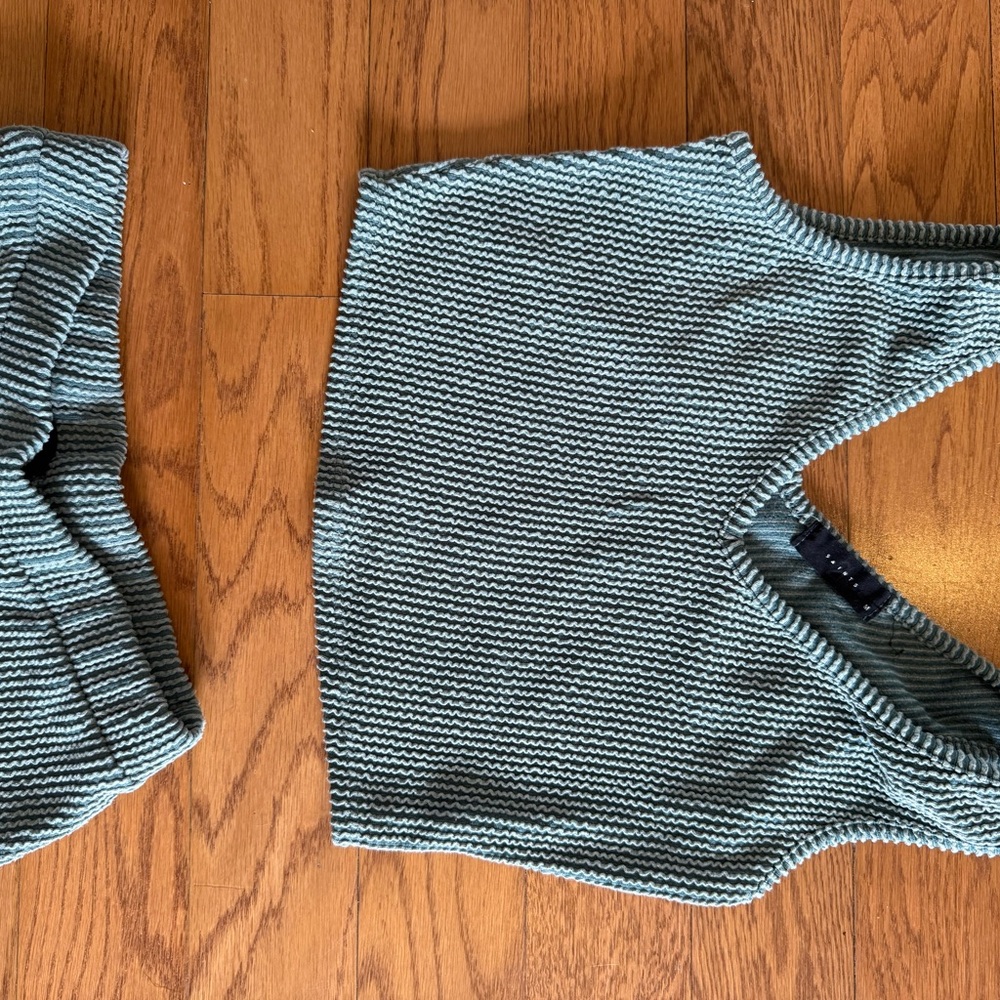 Green Ribbed Two-Piece Set - Picture 2 of 4
